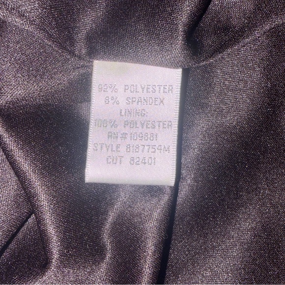 Donna Ricco Y2K Halter Fairy Midi Dress. Chocolate Brown. Size: 10. - Picture 9 of 9